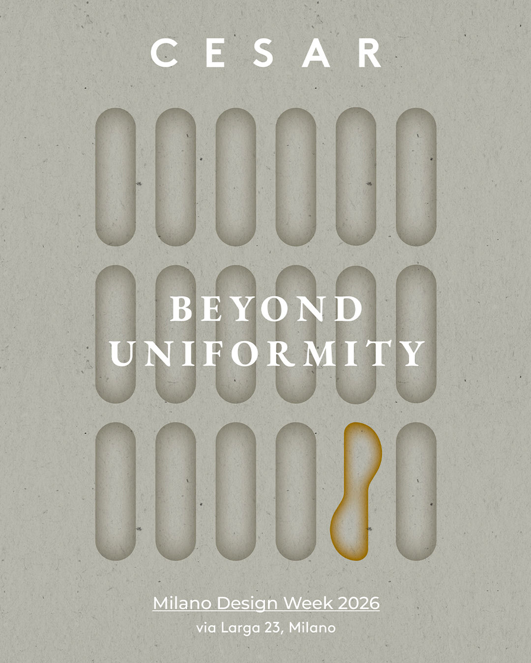 CESAR Milano Design Week 2026;